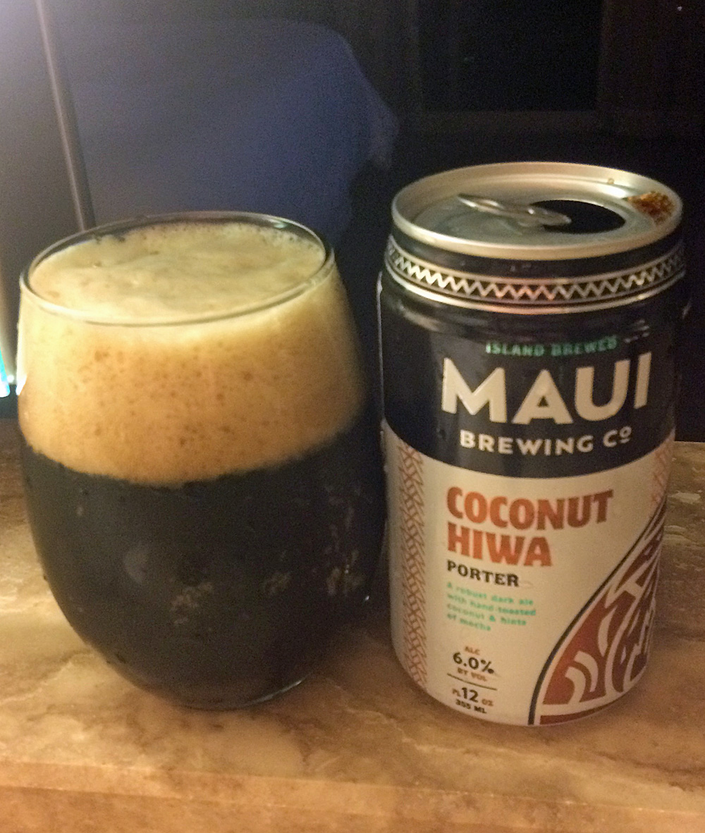 Maui Coconut Hiwa Porter Beer Review